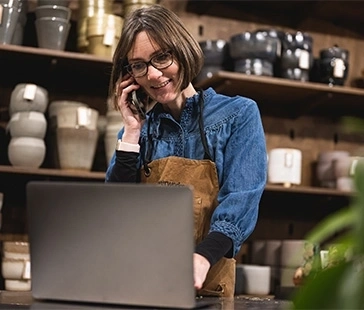 Rozmowa telefoniczna w sklepie